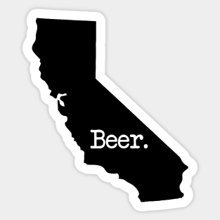 California Beer CA Sticker